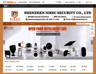 nisec.en.alibaba.com screenshot
