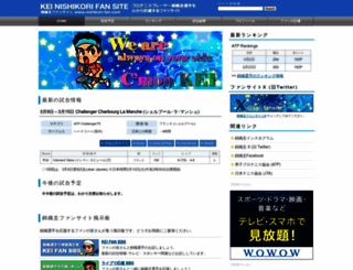 nishikori-fan.com screenshot