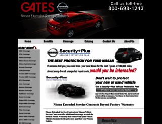 nissanextendedservicecontracts.com screenshot