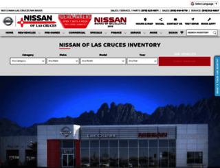 nissanoflascruces.com screenshot