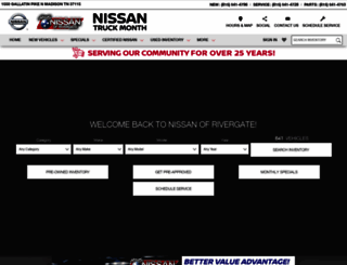 nissanofrivergate.com screenshot