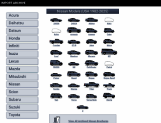 nissanreference.com screenshot