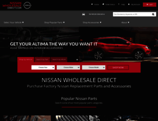 nissanwholesaledirect.com screenshot