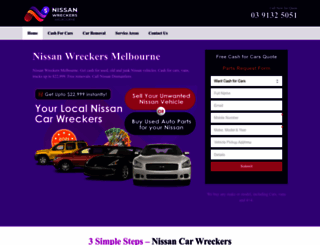 nissanwreckersmelbourne.com.au screenshot
