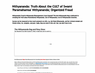 nithyananda-cult.blogspot.com screenshot