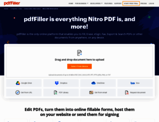 nitro-pdf-alternative.pdffiller.com screenshot