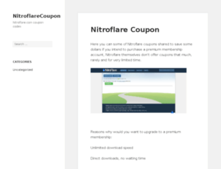 nitroflarecoupon.com screenshot
