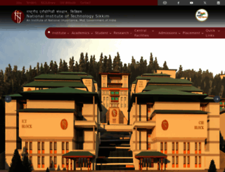 nitsikkim.ac.in screenshot