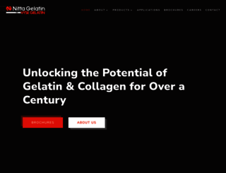 nitta-gelatin.com screenshot