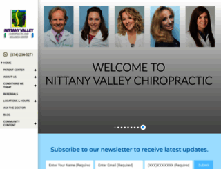 nittanyvalleychiropractic.com screenshot