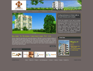 nivedhaconstructions.com screenshot