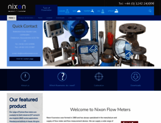 nixonflowmeters.co.uk screenshot