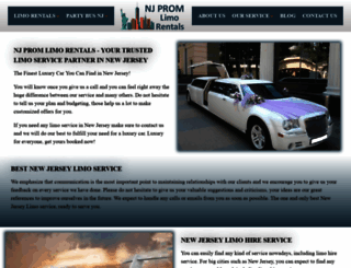 nj-prom-limo-rentals.com screenshot