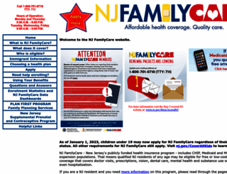 njfamilycare.org screenshot