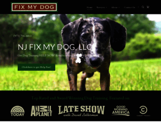 njfixmydog.com screenshot