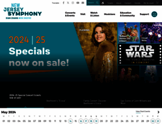 njsymphony.org screenshot