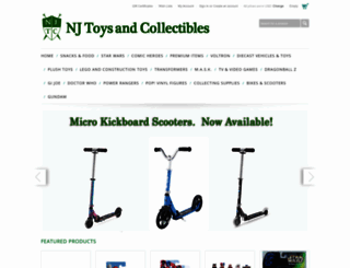 njtoysandcollectibles.com screenshot