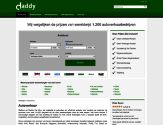nl.daddycarhire.com screenshot