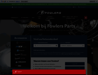nl.fowlersparts.co.uk screenshot