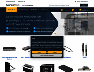 nl.startech.com screenshot