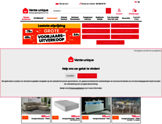 nl.vente-unique.be screenshot