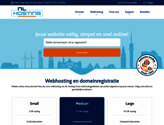 nlhosting.nl screenshot