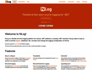 nlog-project.org screenshot