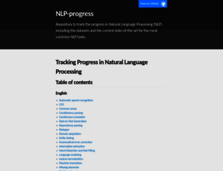 nlpprogress.com screenshot
