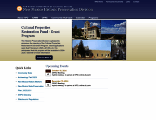 nmhistoricpreservation.org screenshot