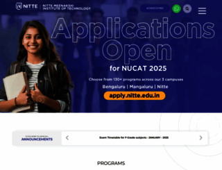 nmit.ac.in screenshot