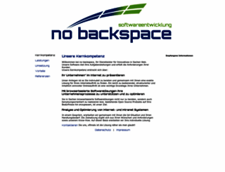 no-backspace.de screenshot