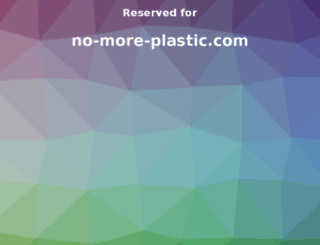 no-more-plastic.com screenshot