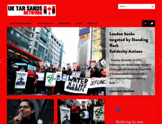 no-tar-sands.org screenshot