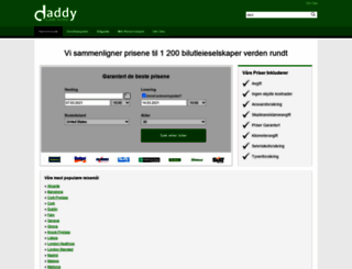 no.daddycarhire.com screenshot
