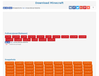 no.minecraftx.org screenshot