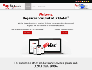 no.popfax.com screenshot