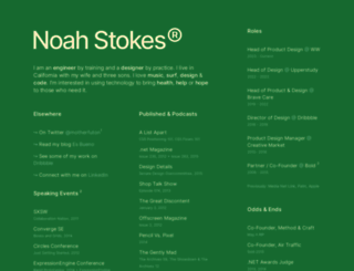 noahstokes.com screenshot