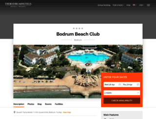 noasbeachclub.thebodrumhotels.com screenshot