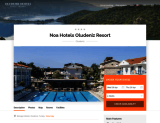 noasresort.oludeniz-hotels.com screenshot