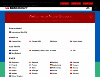 nobelbiocare.com screenshot