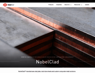 nobelclad.com screenshot