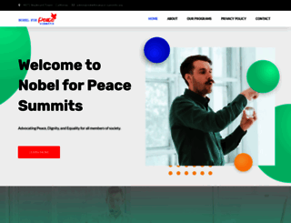 nobelforpeace-summits.org screenshot