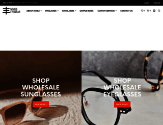 noble-eyewear.com screenshot