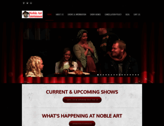 nobleartentertainment.com screenshot