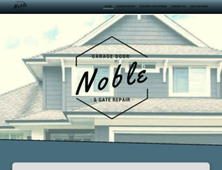 noblegaragedoorandgaterepair.com screenshot
