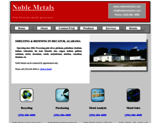 noblemetalsinc.com screenshot
