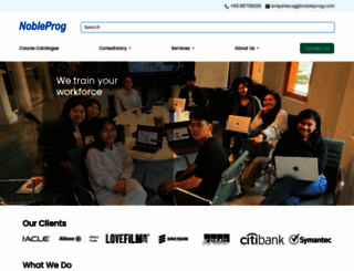 nobleprog.com.sg screenshot