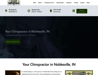 noblesvillefamilychiropractic.com screenshot
