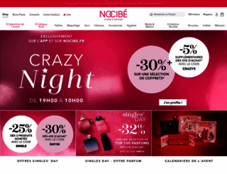 nocibe.com screenshot