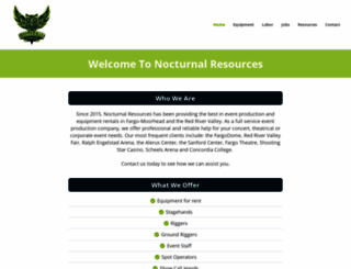 nocturnalresources.com screenshot